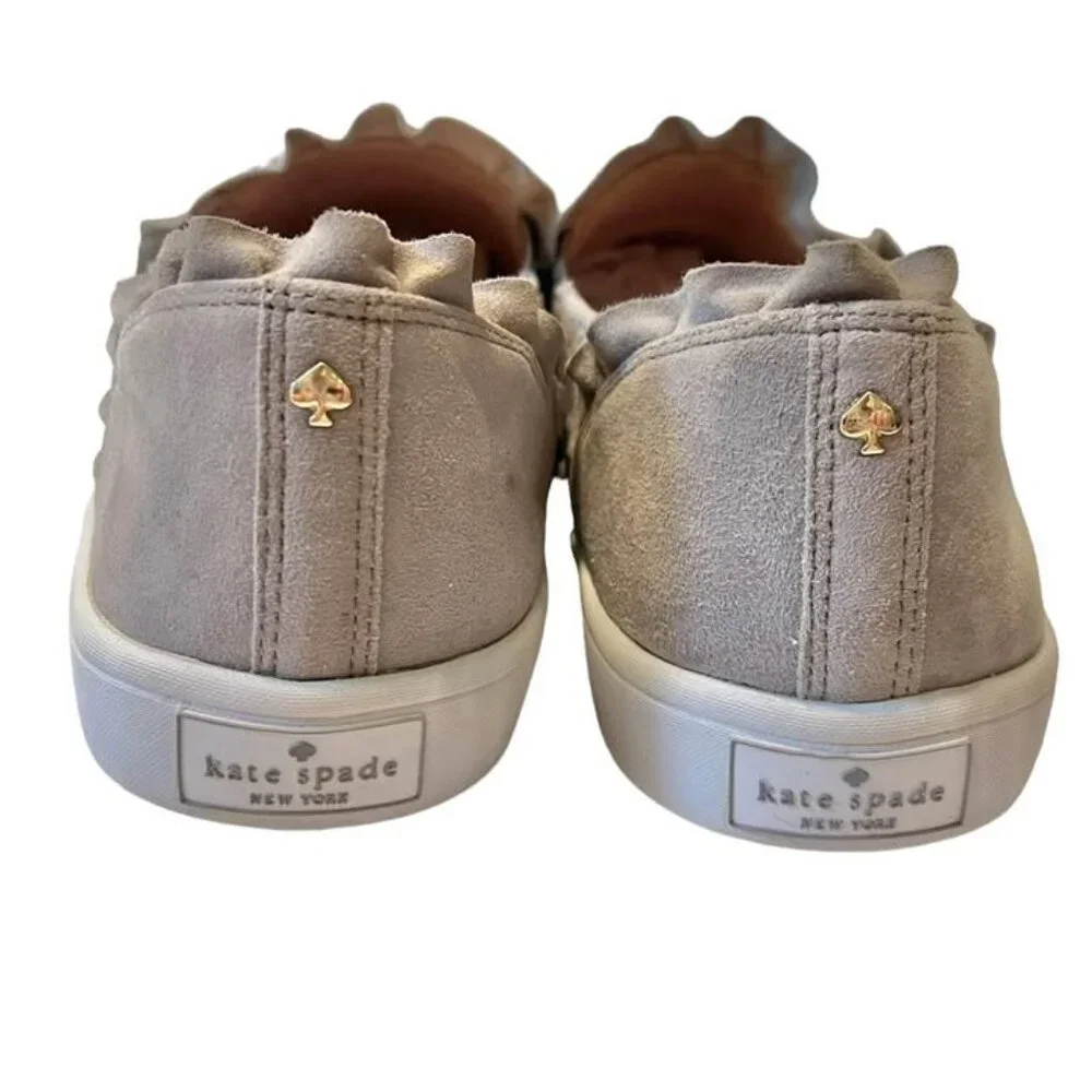 Kate Spade Suede Scalloped Detail Slip On Sneakers Shoes Women’s size 9.5